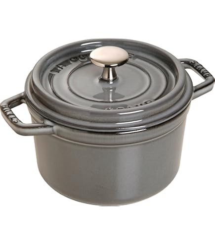 STAUB 40509-304-0 Cocotte Round 20cm Graphite grey : Buy Online at